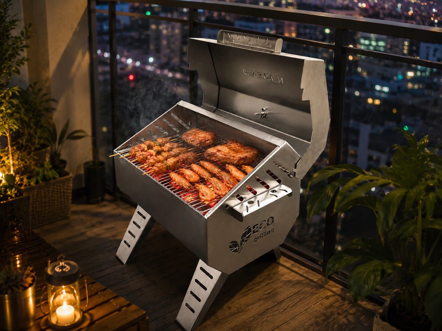 Lò Eco Inox ban công căn hộ