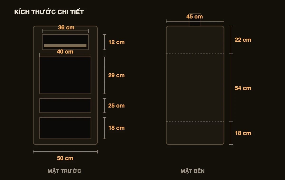 Kích thước chi tiết