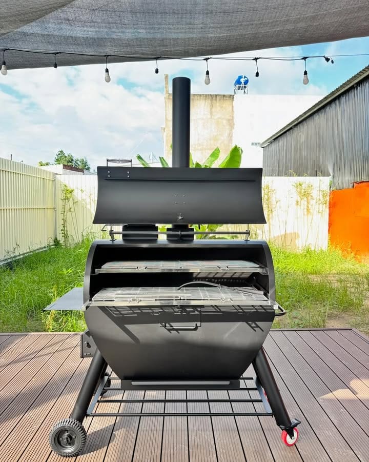 Đây là lò nướng than tách khói 125L Pro