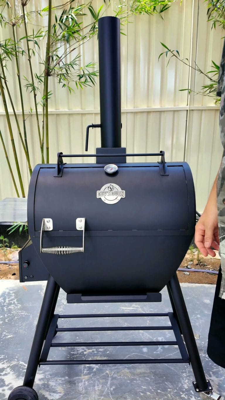 🔥 LÒ TÁCH KHÓI 65L BẢN INOX 304, SƠN ĐEN THEO YÊU CẦU KHÁCH