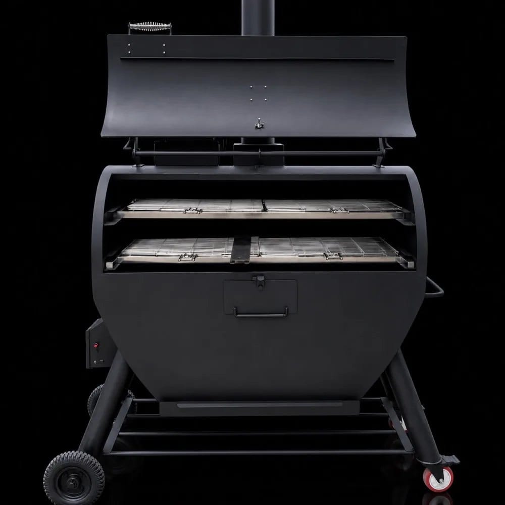 Vỉ kẹp của lò Duy’s Oven bản Pro, hai mặt lưới ốp lại kẹp miếng thịt ở giữa